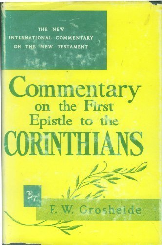 Cover of Commentary on the First Epistle to the Corinthians
